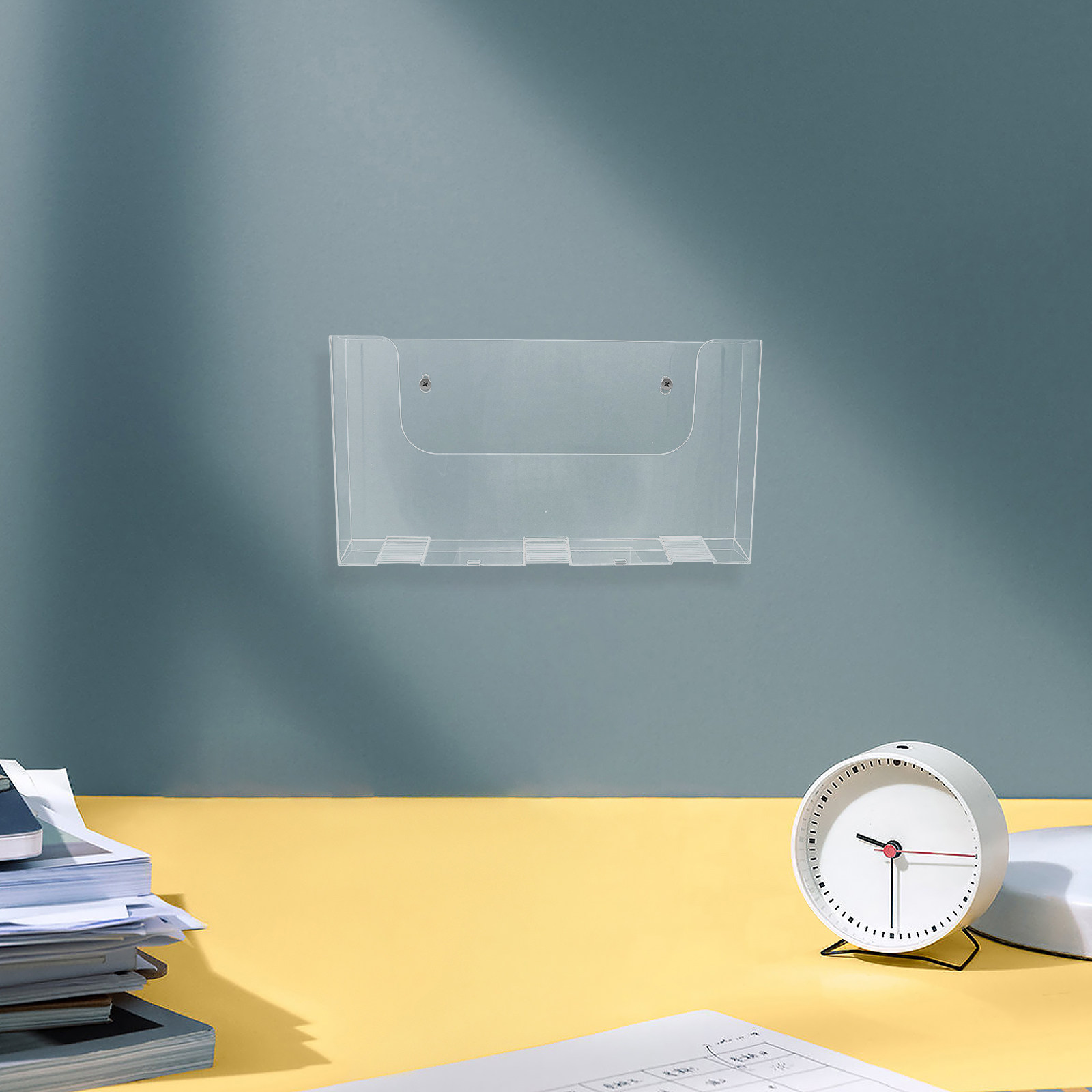 Magazine Holder Rack - Porte-fichiers mural en acrylique transparent, organisateur