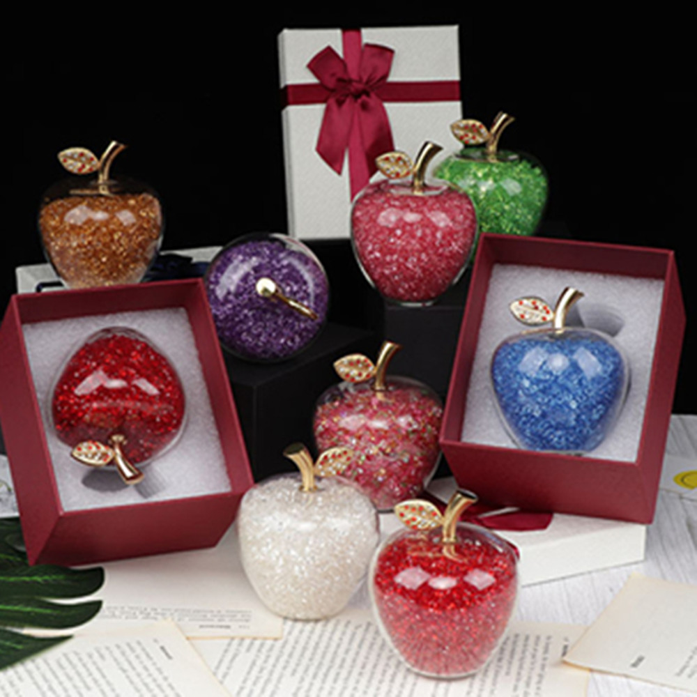 Paper Weight Crystal - Presse-papier de pomme en cristal de