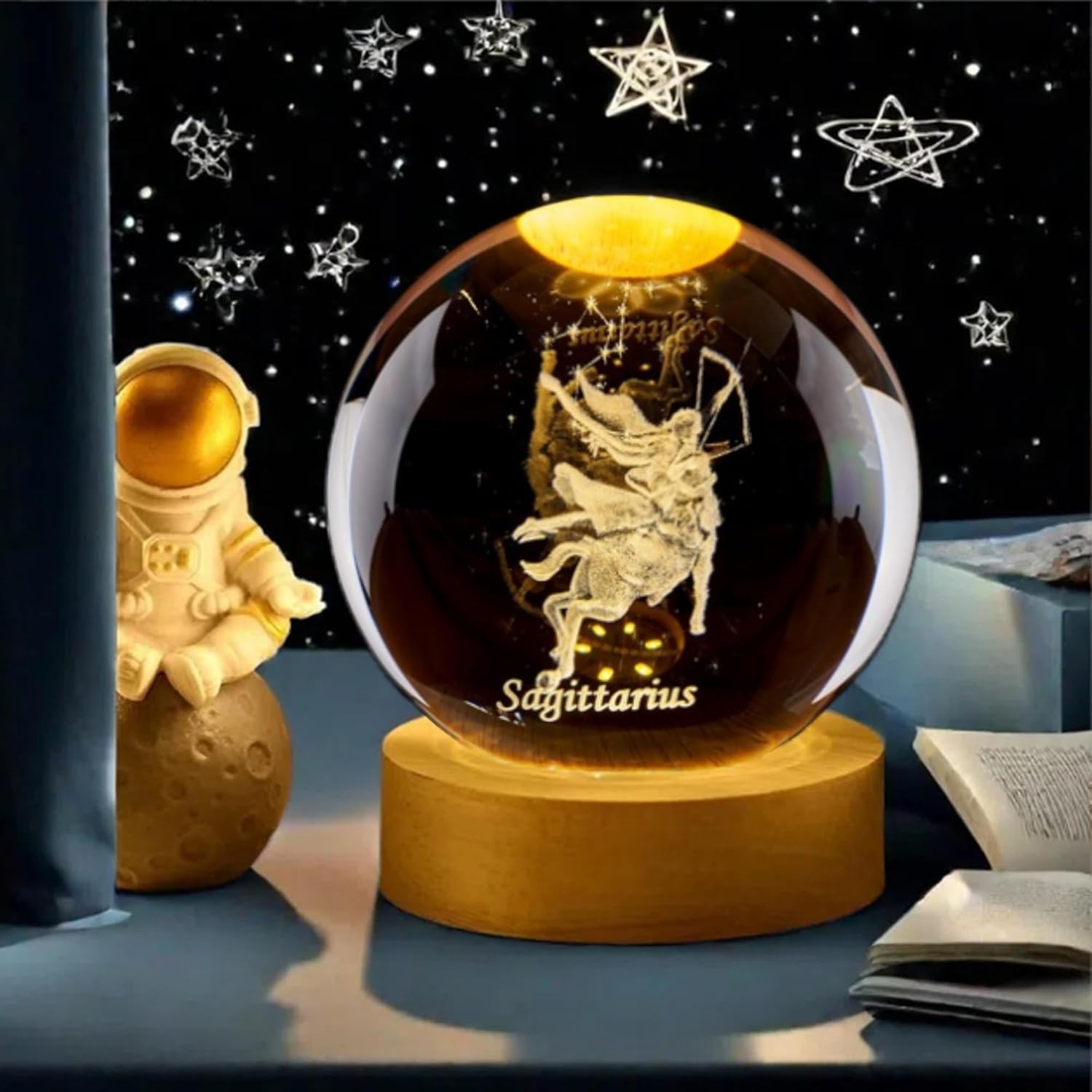 Boule de cristal sagittaire 3D - Paper Weight Crystal avis et prix