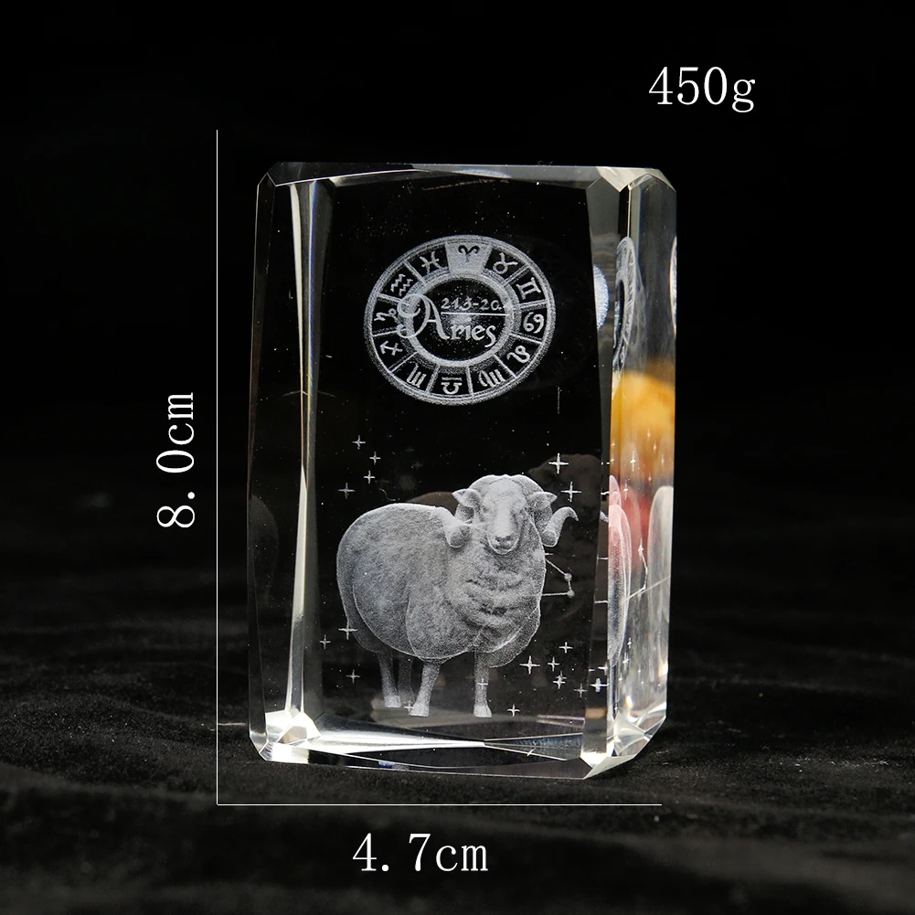 Gravure Laser 80mm, signes du  - Paper Weight Crystal avis et prix